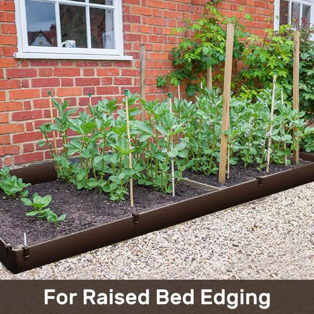 Alt view image 6 of 7 - AGTEK 78FT Plastic Landscape Edging Coil Kit, 8 inch High Terrace Board Garden Edging Border with 24 Stakes
