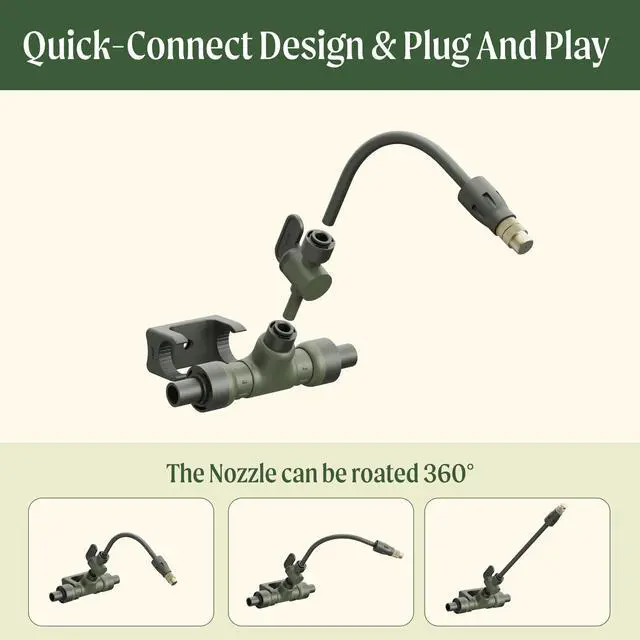 Alt view image 2 of 7 - Vego Garden Irrigation Kit - Drip Irrigation System for Raised Garden Beds, Efficient Watering Solution for Vegetables, Flowers, and Plants, Easy DIY Installation (M)