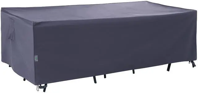 Main image of F&J Outdoors Heavy Duty Waterproof Anti-UV Rip-stop Fabric Large Patio Furniture Covers, Grey, 126"x83"x27.5"