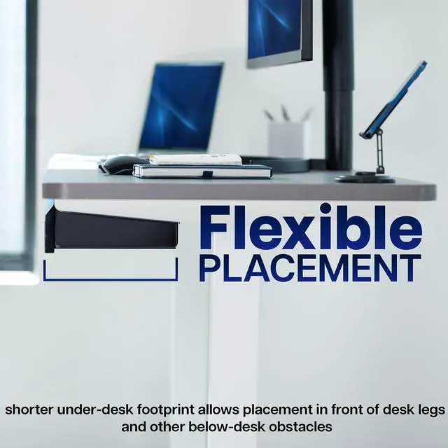 Alt view image 5 of 7 - VIVO 32 inch Under Desk Slide Out Drawer Set without Shell, Home Office Storage Organizer, 2 Drawers - 16 inches Each, Black, DESK-AC03A-2B