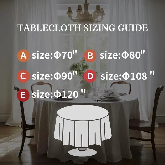 Alt view image 7 of 7 - EVERLY 100% Pure Linen Round Tablecloths 90Inch Round Machine Washable Tablecloth for Thanksgiving,Decorative Halloween,Buffet Parties,Picnic,Events,Weddings and Restaurants-White
