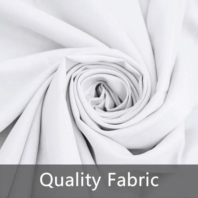 Alt view image 3 of 7 - 10 Pack White Round Tablecloths, 120 Inch Stain Resistant and Wrinkle Round Table Clothes, Washable Polyester Table Clothes Cover for Kitchen Dining, Wedding Birthday Party, Buffet Restaurant, Banquet