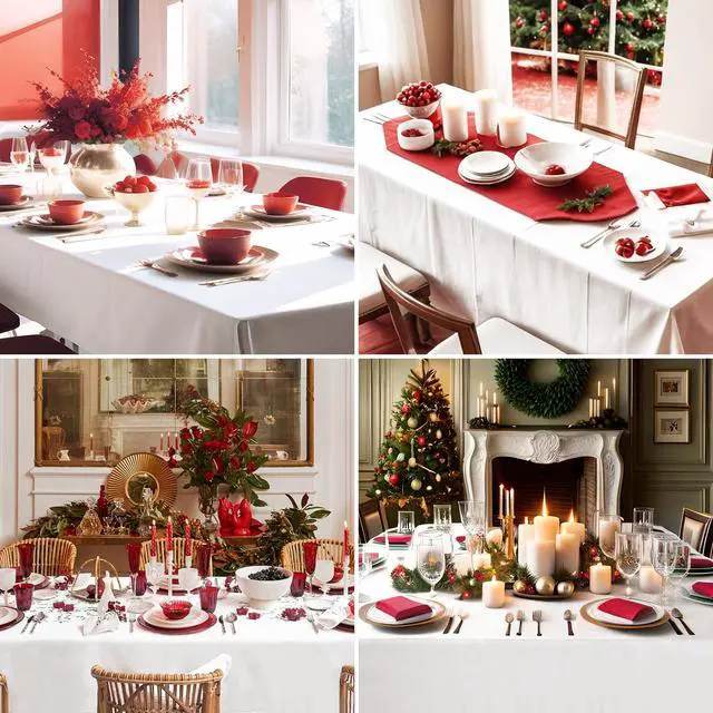 Alt view image 3 of 7 - Aocoz Rectangle Tablecloths 90x132 Inch 10 Pack White Tablecloth for 6ft Washable Decorative Linen Polyester Table Cloths for 8ft Dining Table Banquets Buffet Parties and Wedding