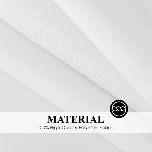 Alt view image 5 of 7 - Aocoz Rectangle Tablecloths 90x132 Inch 10 Pack White Tablecloth for 6ft Washable Decorative Linen Polyester Table Cloths for 8ft Dining Table Banquets Buffet Parties and Wedding