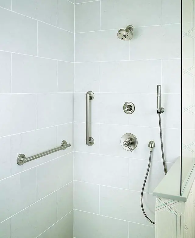 Alt view image 2 of 4 - DELTA FAUCET 41824-SS Contemporary Grab Bar with Concealed Mounting, 24-Inch, Stainless