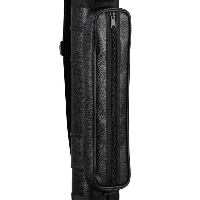 Alt view image 3 of 7 - Casemaster by GLD Products Q-Vault Classic Billiard/Pool Cue Hard Case, Holds 2 Complete 2-Piece Cues (2 Butt/2 Shaft), Black