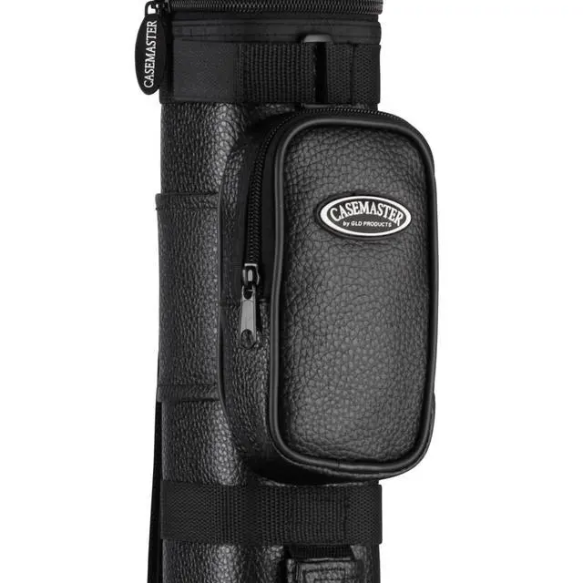 Alt view image 4 of 7 - Casemaster by GLD Products Q-Vault Classic Billiard/Pool Cue Hard Case, Holds 2 Complete 2-Piece Cues (2 Butt/2 Shaft), Black