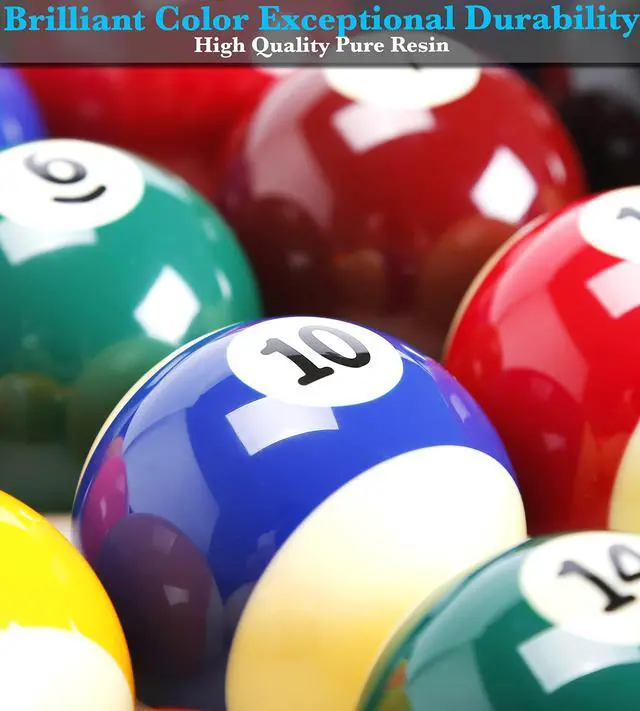 Alt view image 2 of 6 - JAPER BEES Billiard Ball/Pool Ball Set Complete 16balls 2-1/4" Regulation Size&Weight Resin Ball (Deluxe Superior)