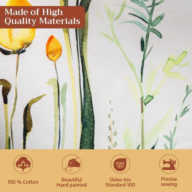 Alt view image 3 of 7 - Maison d' Hermine Table Cloth Rectangle Table 100% Cotton 70 x 140 Inches Tablecloth Reusable Decorative for Dining Kitchen Room Farmhouse Party Home Hotel Restaurant Spring Summer - Botanical Fresh