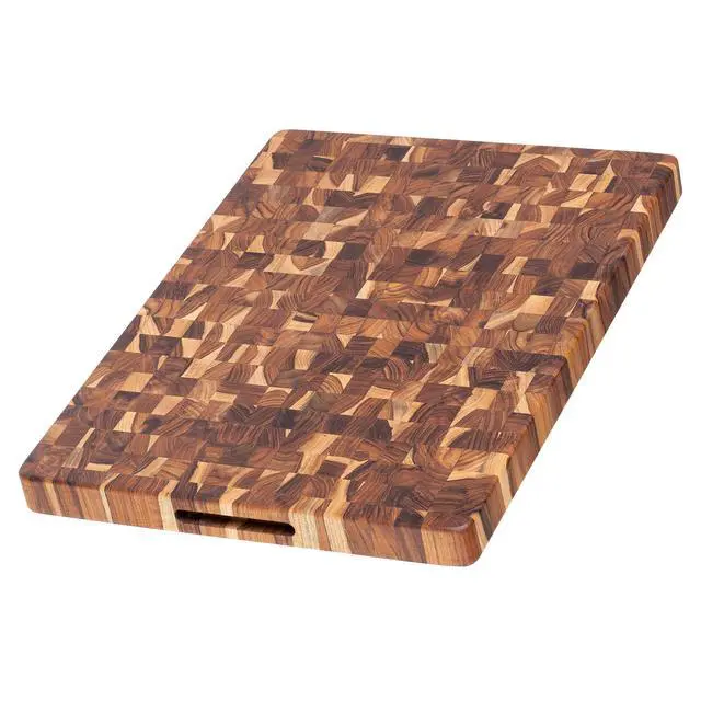 Main image of Teakhaus Butcher Block Cutting Board - Large Wooden Cutting Board - Holiday Gift Ideas for Men and Women - Gift-Ready End Grain Wood, Knife Friendly - FSC Certified