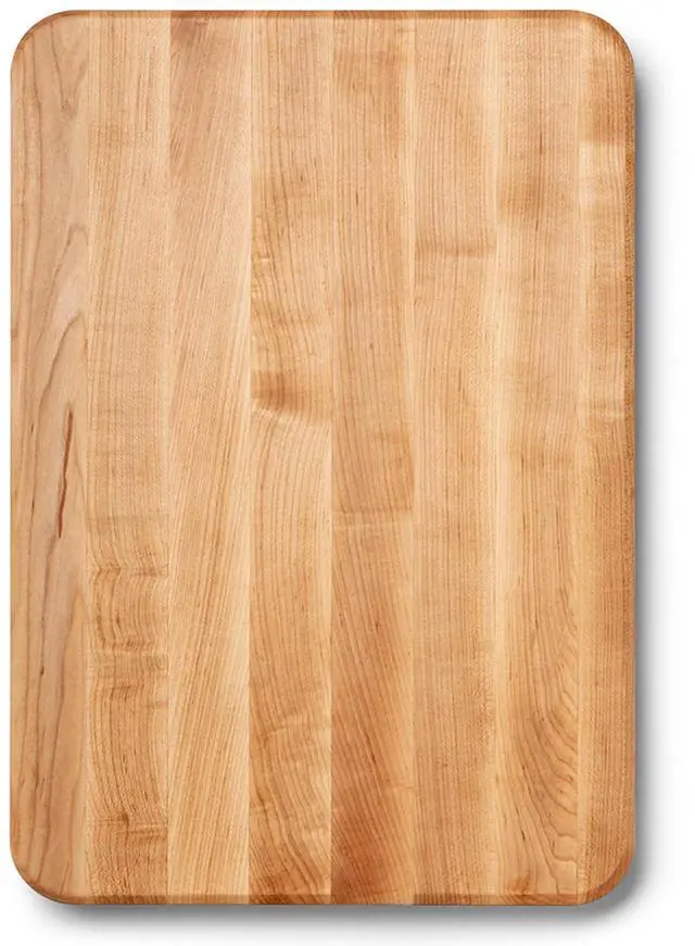 Main image of John Boos Chop-N-Slice Series Rectangular Maple Cutting Board, 20" x 14" x 1.25", 10 lb Reversible Edge-Grain Butcher Block with Finger Grips, Made in the USA