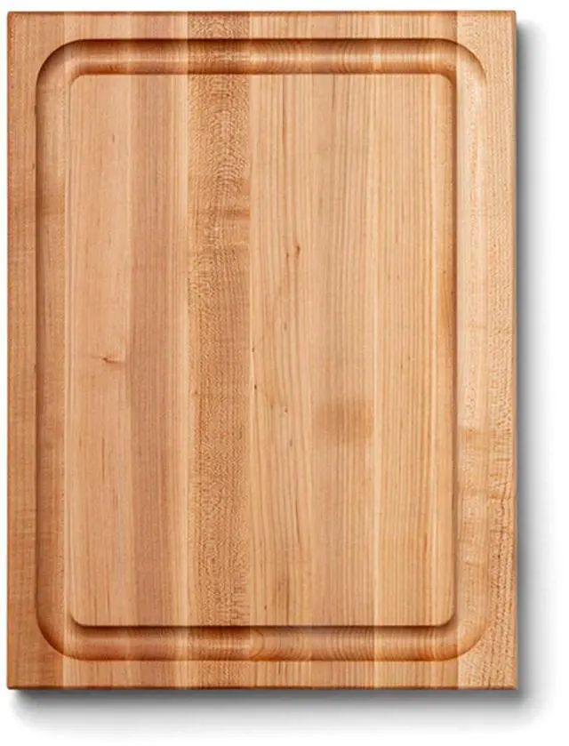 Main image of John Boos CB Series Rectangular Wooden Maple Cutting Board 20x15 1.5 Thick, 12-lb Reversible Butcher Block with Juice Groove, Edge-Grain & Finger Grips Made in the USA