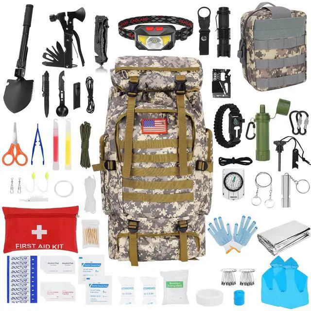 Main image of Skywod,Survival Gear Professional Kit and Large Camping Backpack,First Aid Kit for Adventure Outdoor Hiking Accessories
