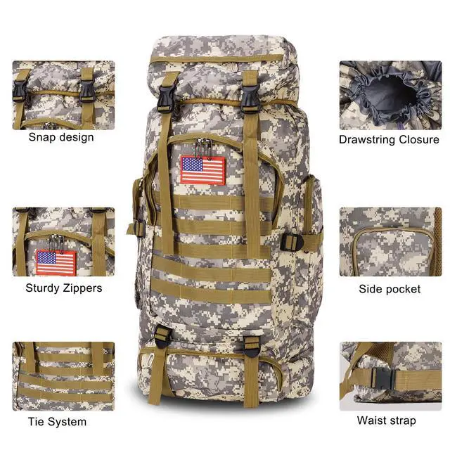 Alt view image 2 of 7 - Skywod,Survival Gear Professional Kit and Large Camping Backpack,First Aid Kit for Adventure Outdoor Hiking Accessories