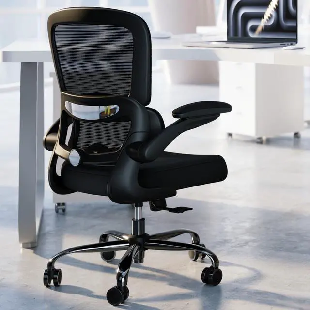 Main image of Office Chair - Ergonomic Desk Chair with Adjustable Lumbar Support, Mesh Computer Chair, Executive Chairs for Home Office Comfortable Lumbar Support (Black)