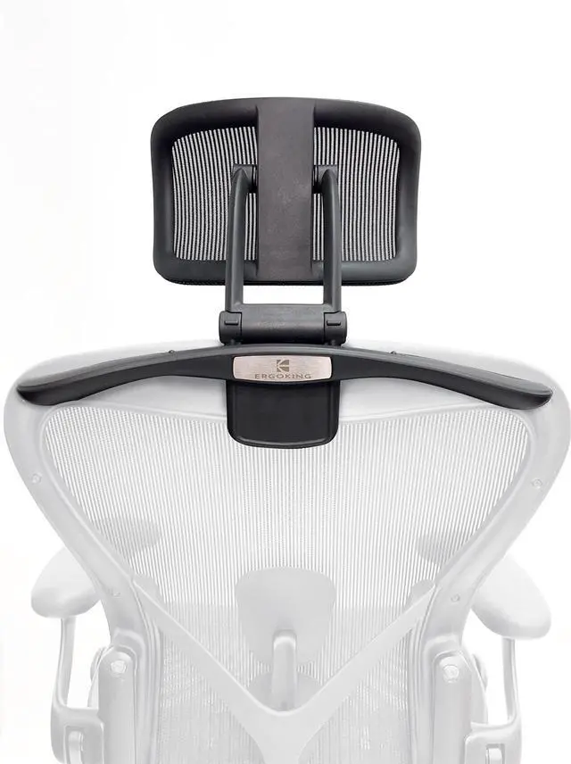 Alt view image 7 of 7 - Headrest Attachment Compatible with Herman Miller Aeron Fully Adjustable Height & Tilt, Removable Coat Hanger Available Color for Classic.