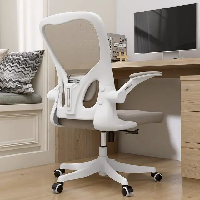 Main image of Ergonomic Office Desk Chair, 90°-125° Tilt Back Home Desk Chair with 360° Swivel & Mute Wheels, High Back Mesh Computer Chair for Adults with Lumbar Support, 330 LBS Capacity(01Khaki)
