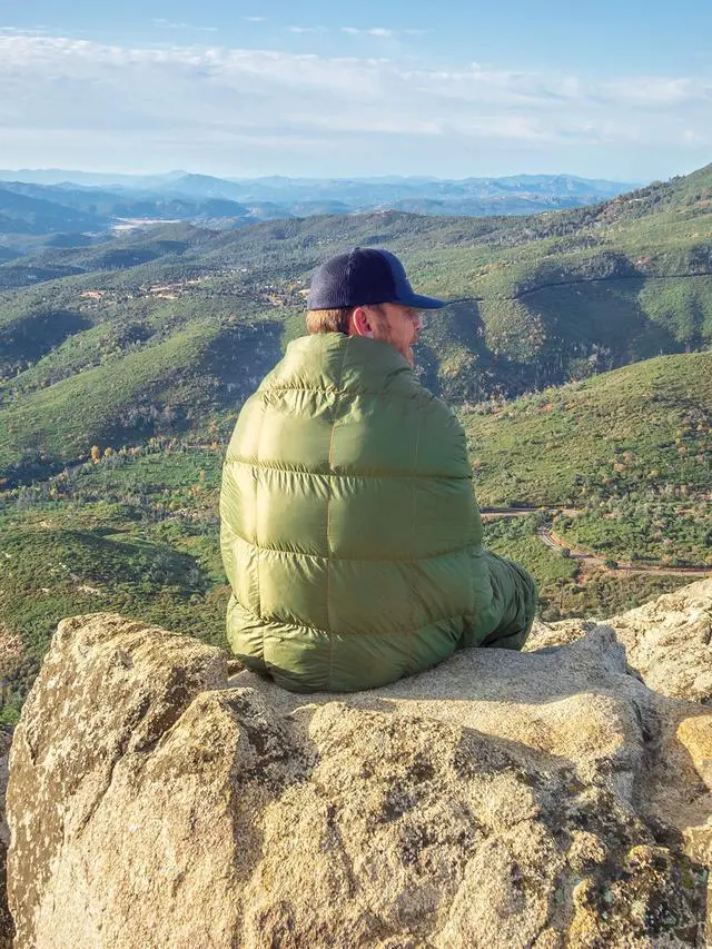 Alt view image 3 of 7 - Mega Puffy Down Blanket (Olive)