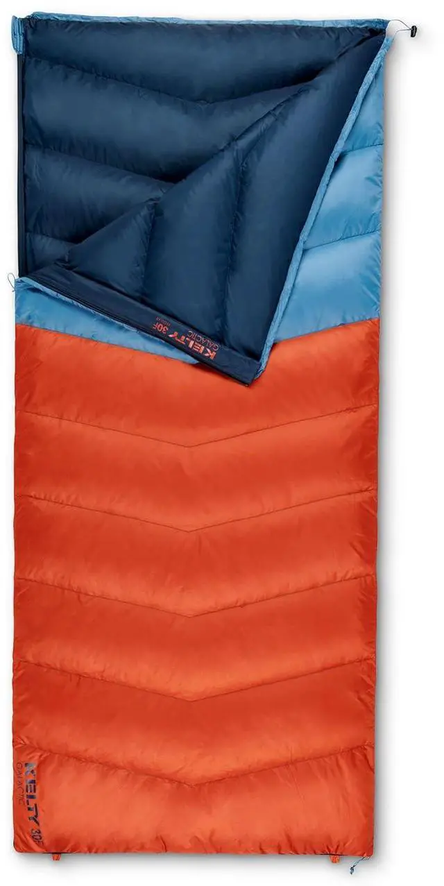 Main image of Galactic Down 30 Degree Sleeping Bag, 550 Fill Power RDS Trackable Down, Backpacking and Camping, Zip Together for 2P Sleeping Bag (Rooibos Tea)