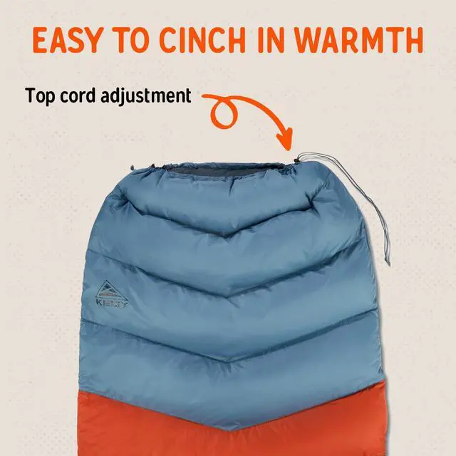 Alt view image 4 of 7 - Galactic Down 30 Degree Sleeping Bag, 550 Fill Power RDS Trackable Down, Backpacking and Camping, Zip Together for 2P Sleeping Bag (Rooibos Tea)
