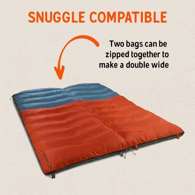 Alt view image 6 of 7 - Galactic Down 30 Degree Sleeping Bag, 550 Fill Power RDS Trackable Down, Backpacking and Camping, Zip Together for 2P Sleeping Bag (Rooibos Tea)