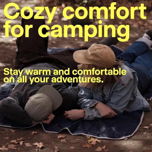 Alt view image 4 of 7 - Layover Travel Blanket Ultra-Light Compact Blanket for Camping and Outdoor Adventures - Down Alternative Portable Travel Blanket for Layovers & Road Trips (Blue)