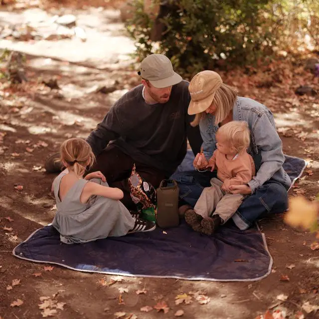 Alt view image 5 of 7 - Layover Travel Blanket Ultra-Light Compact Blanket for Camping and Outdoor Adventures - Down Alternative Portable Travel Blanket for Layovers & Road Trips (Blue)