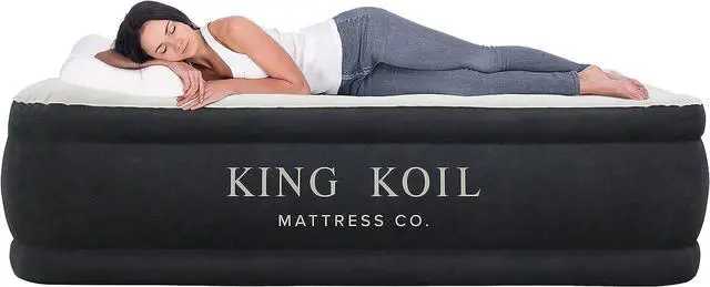 Alt view image 7 of 7 - 16" Queen Air Mattress with Built-in High-Speed Pump - CNN Underscored Top Pick, Sleeps Like a Real Bed, Inflates in 2 Minutes, 600 lb Capacity for Guests, Camping, Home, 1-Year Warranty
