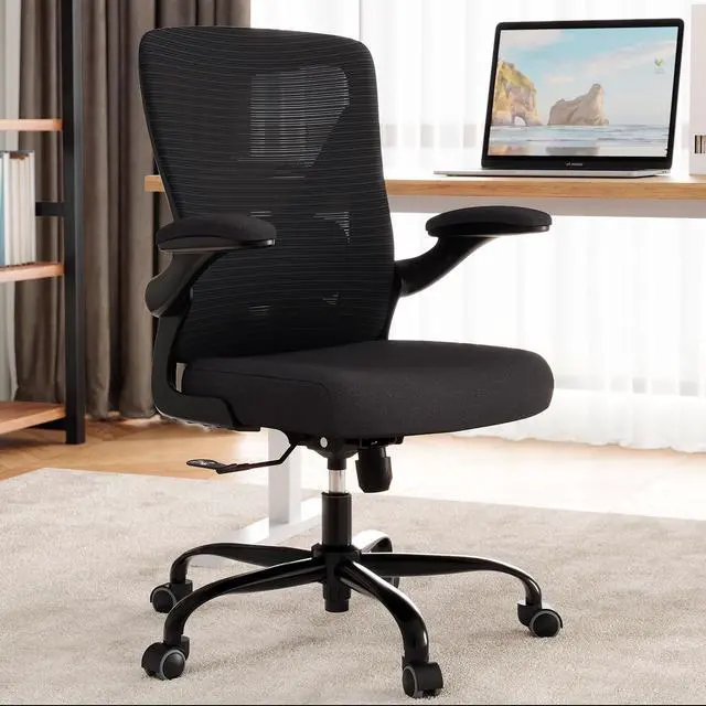 Alt view image 6 of 7 - Ergonomic Office Chair - X-Shaped Computer Desk Chairs Comfy, Mesh High-Back Gaming Chair with Adjustable Lumbar Support, Executive Task Chair for Adults, Comfortable for Long Hours