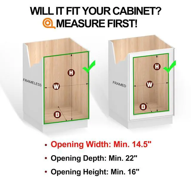 Alt view image 4 of 6 - 2-Tier Cabinet Pull Out Shelves (14" W x 22" D), Slide Out Shelves for Kitchen Cabinets, Metal Under Cabinet Roll Out Shelf