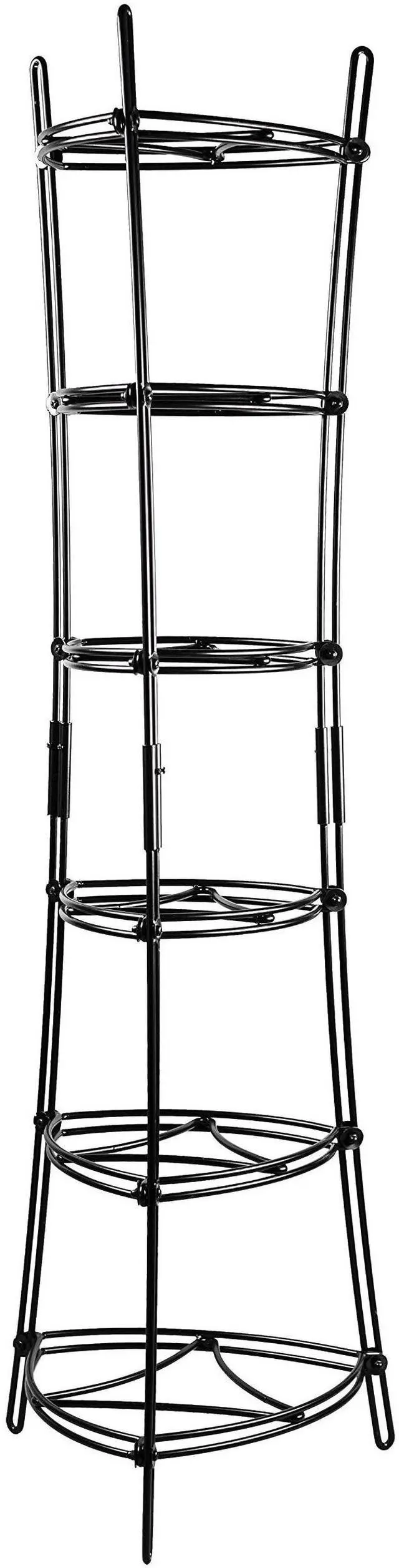 Main image of Cookware Storage Tower - 6-Tier - Multi-Tier Storage Rack for Cookware & Accessories - Space-Saving Organizer for Cast Iron, Lids & Kitchen Essentials - Matte Black