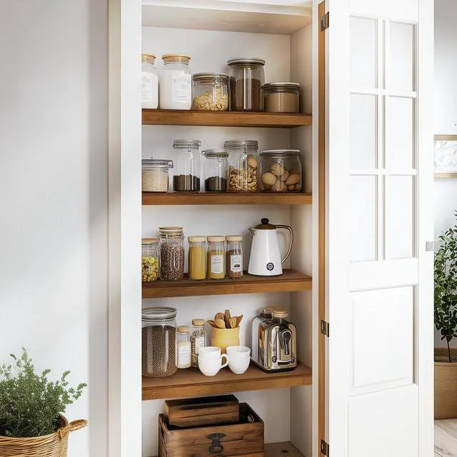 Alt view image 7 of 7 - Wire Shelf Covers, Bamboo Wire Rack Covers for Pantry, Closet (4pcs, 24" W x 16" D)