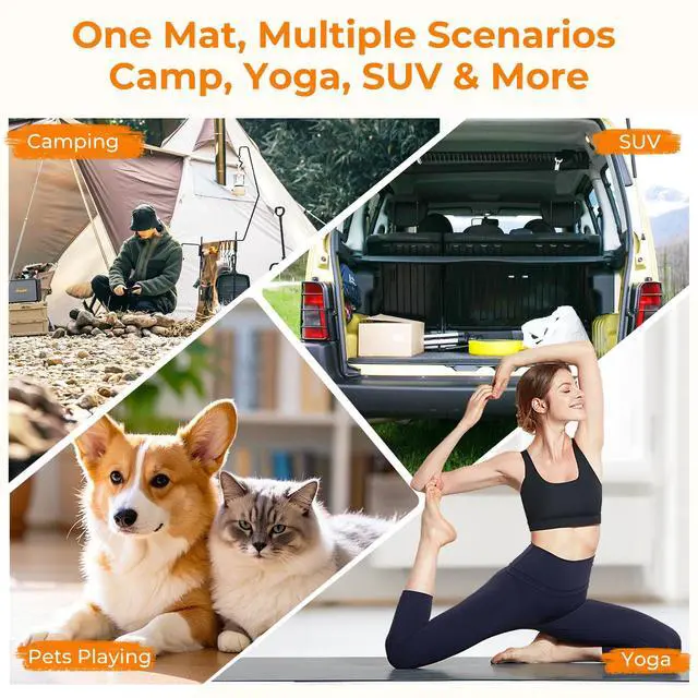 Alt view image 5 of 7 - Memory Foam Camping Mattress Pad 3inch Cot Size Waterproof Roll Up Bed Sleeping Mat for Adults Portable Roll Up Mattress for Travel Guest Floor Bed Cot Mattress Pad for Car, Tent (Green, Cot)