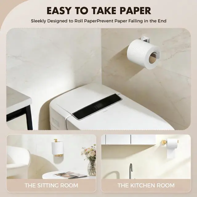Alt view image 4 of 7 - 20-Pieces Brushed Nickel Bathroom Accessories Set, Stainless Steel Bathroom Hardware Set, Towel Racks for Bathroom Wall Mounted 24 Inch Bath Towel Bar Set.