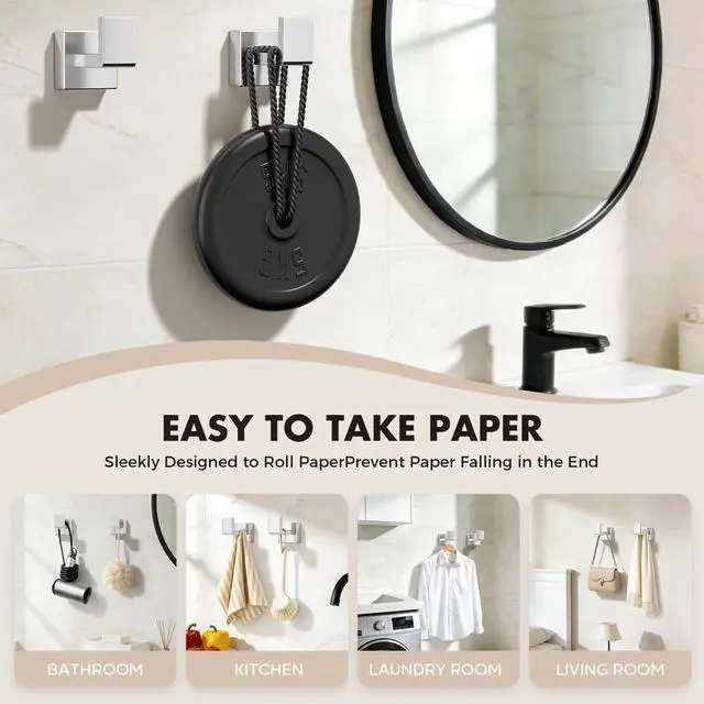Alt view image 5 of 7 - 20-Pieces Brushed Nickel Bathroom Accessories Set, Stainless Steel Bathroom Hardware Set, Towel Racks for Bathroom Wall Mounted 24 Inch Bath Towel Bar Set.