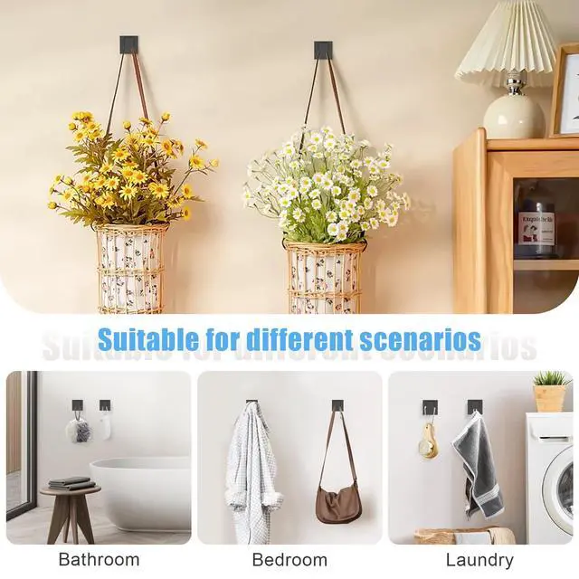 Alt view image 5 of 7 - 10-Piece Bathroom Hardware Accessories Set Matte Black Towel Bar Holder Set SUS304 Stainless Steel Towel Racks for Bathroom Wall Mounted, 23.6-Inch