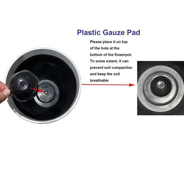 Alt view image 3 of 7 - 24,21,11 Inch Large Plastic Planters with Drainage Hole and Saucer - Set of 3 Tall Plant Pots Indoor Flower Pot Tall Round Planters Outdoor Large Tall Planter