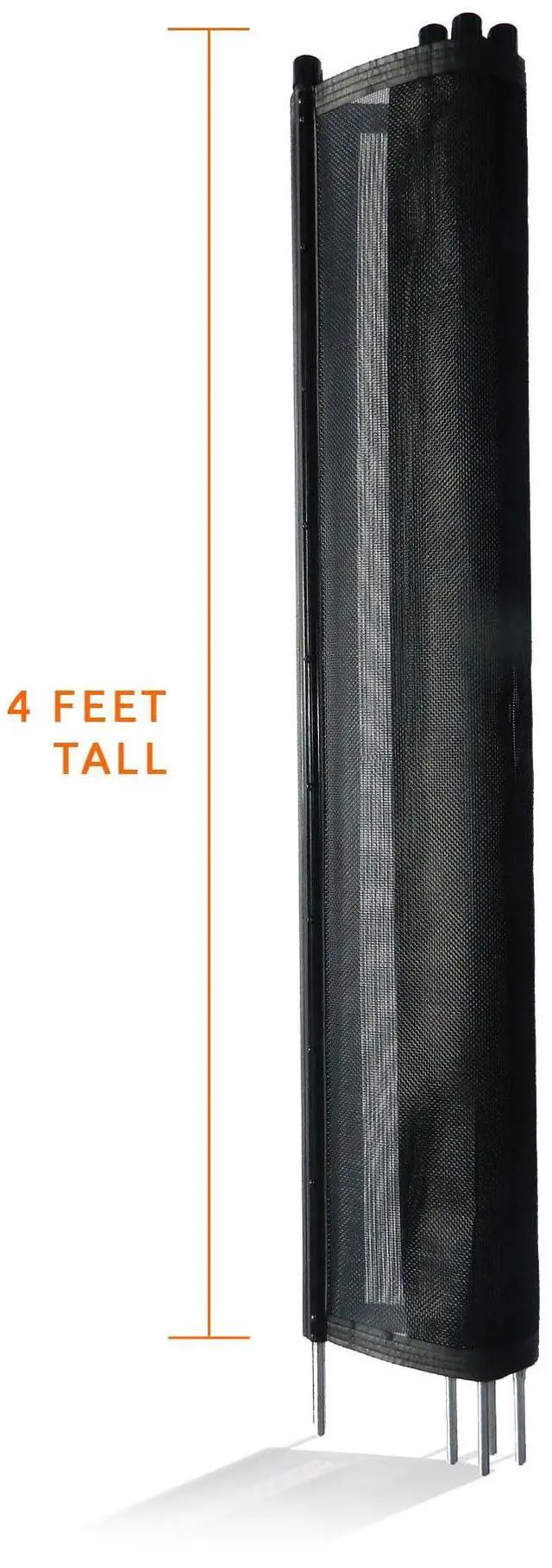 Alt view image 5 of 7 - Pool Fence DIY by Life Saver Fencing Section Kit, 4 x 12-Feet, Black