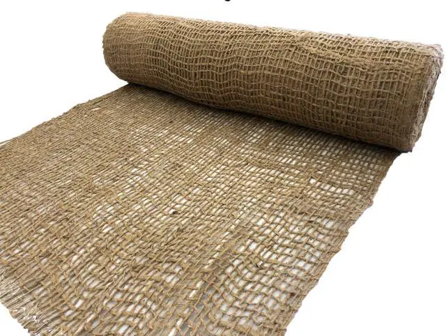 Main image of Jute Erosion Control, Soil Saver Mesh Blanket - 48" Wide x 20 Yards (60 feet Long) - 240 Sq. Ft. Coverage