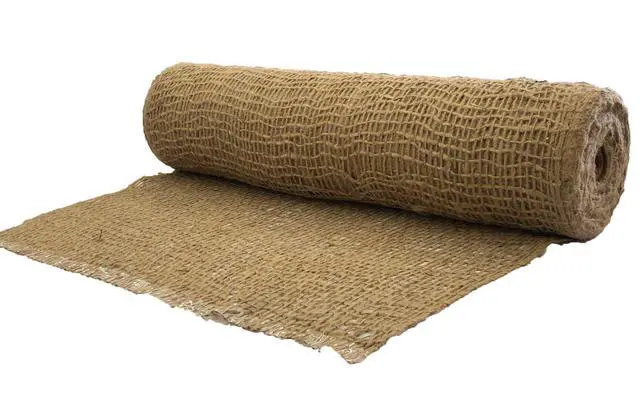 Alt view image 3 of 4 - Jute Erosion Control, Soil Saver Mesh Blanket - 48" Wide x 20 Yards (60 feet Long) - 240 Sq. Ft. Coverage