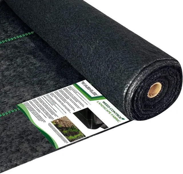 Main image of 5.8oz 6FT x 250FT Heavy Duty Landscape Fabric Weed Barrier Premium Woven Ground Cover Roll, UV Resistant&Tear-Proof, Ideal for Garden Beds, Walkways, Patios, Greenhouses, Outdoor Landscaping