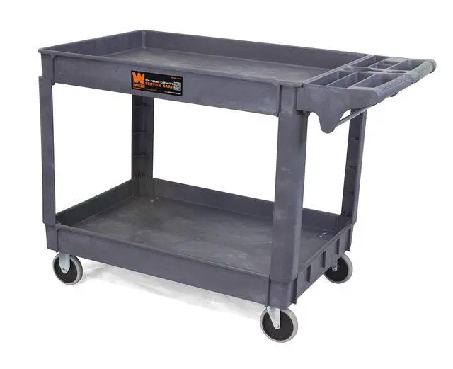 Alt view image 3 of 5 - 500-Pound Capacity 46 By 25.5-Inch Extra Wide Service Utility Cart