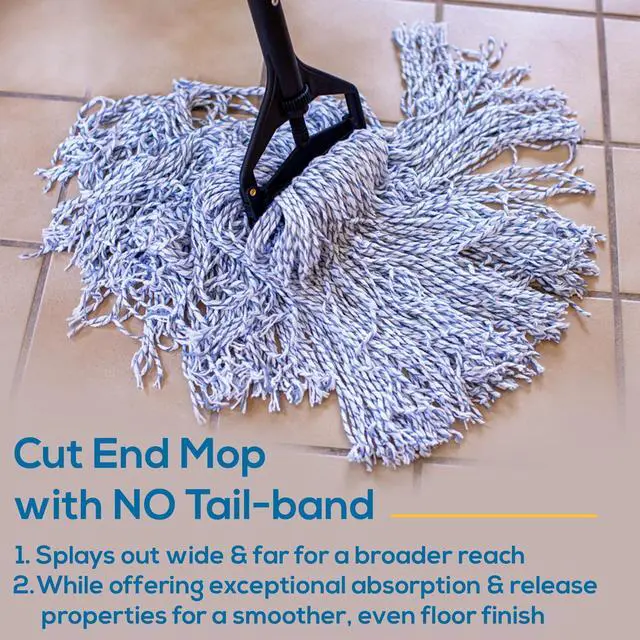 Alt view image 3 of 7 - Cut End Mop Head Refill, Case of 24