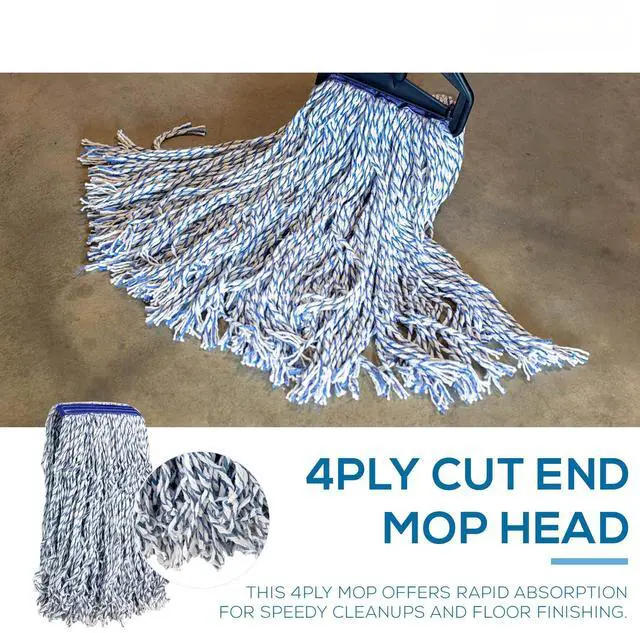 Alt view image 4 of 7 - Cut End Mop Head Refill, Case of 24