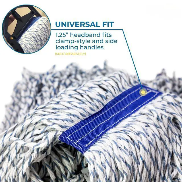 Alt view image 5 of 7 - Cut End Mop Head Refill, Case of 24