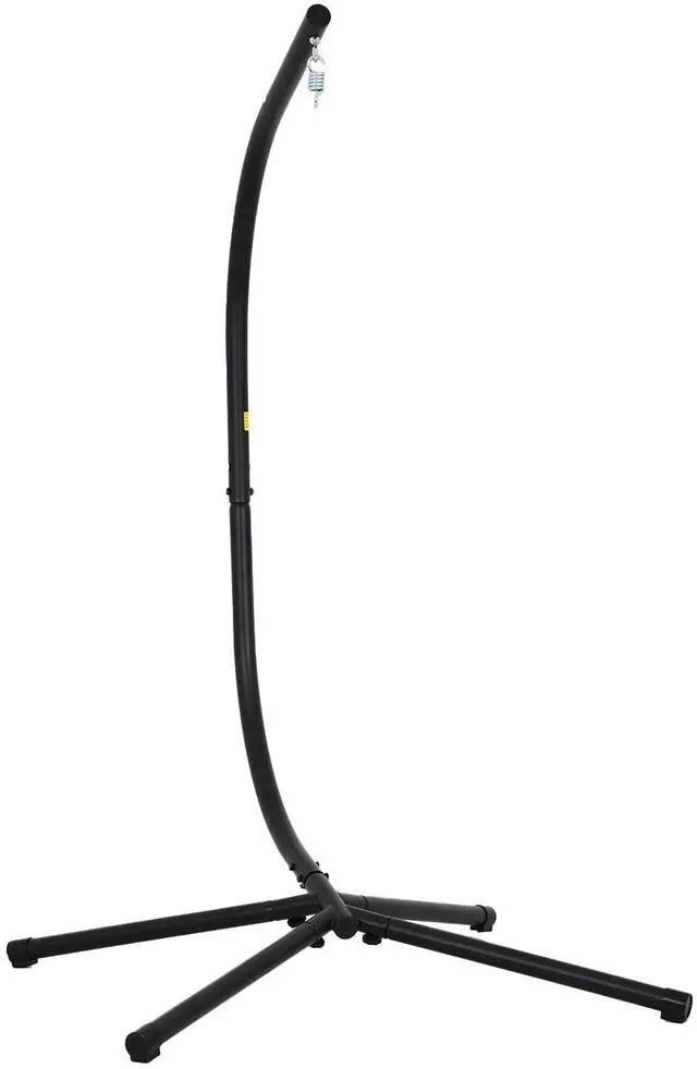 Main image of Hammock Chair Stand, Outdoor Solid Steel Heavy Duty Construction for Hanging Hammock, Hanging Stand Max Load 400 LBS Air Porch Swing - 360 Degree Rotation