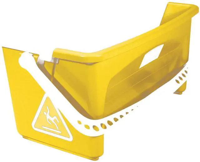 Alt view image 7 of 7 - HYGEN Microfiber Mop Bucket with Press Wringer, 26", Yellow, for Janitorial/Professional Cleaners and Heavy-Duty Industrial Mopping/Wringing/Cleaning