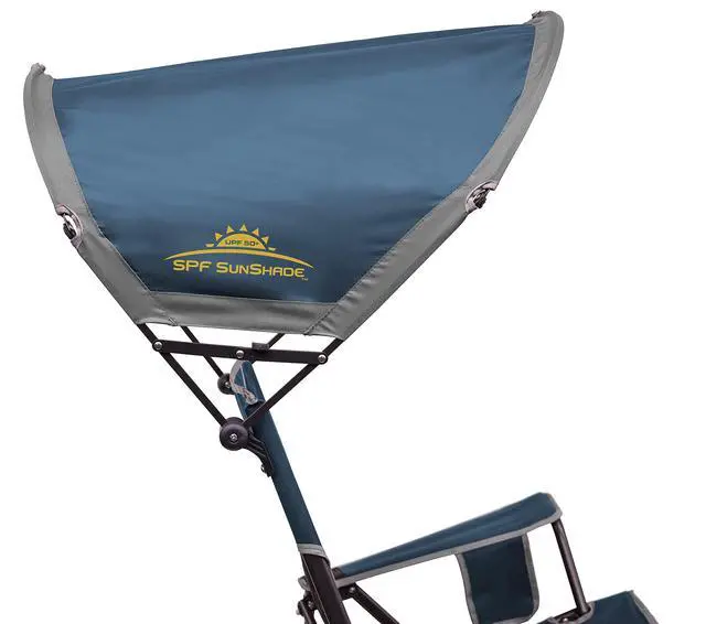 Alt view image 3 of 6 - Sunshade Rocker Outdoor Rocking Chair with Canopy