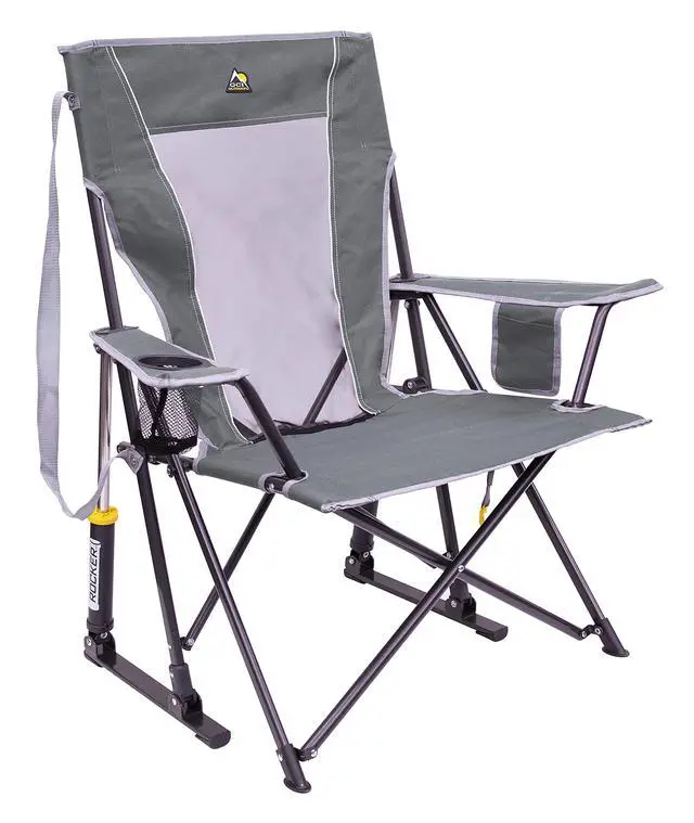 Alt view image 6 of 6 - Sunshade Rocker Outdoor Rocking Chair with Canopy