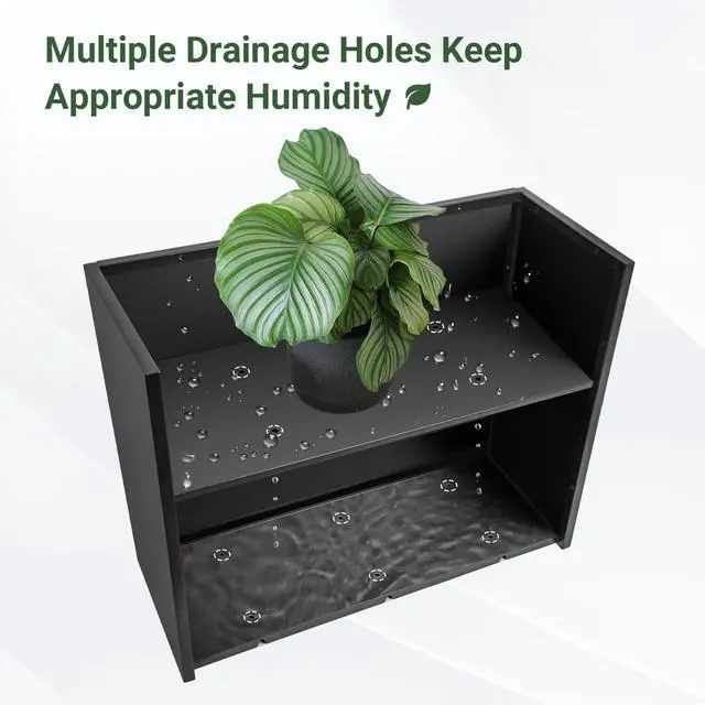 Alt view image 5 of 7 - 36" Metal Planter Box, Large Rectangular Window Box